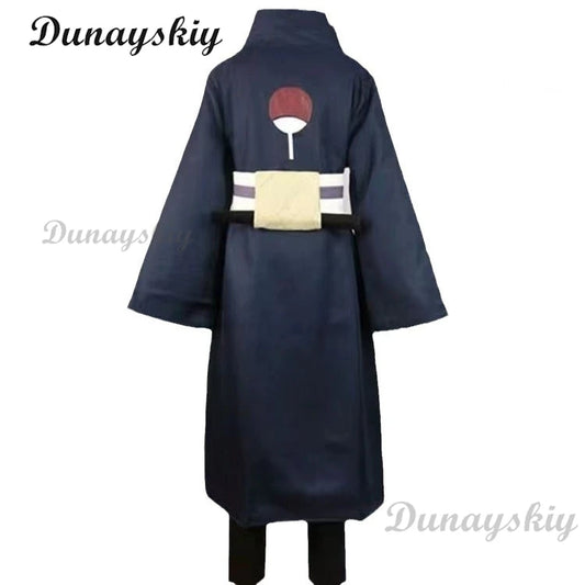 Set de Disfraz de Cosplay Inspirado en Obito – Peluca de Anime, Máscara Facial Completa y Traje para Halloween, Carnaval y Fiestas de Rol de Adultos