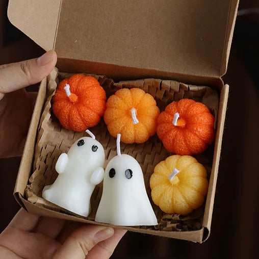 Halloween Ghost Scented Candle – Creative Wax Ghost Candle for Aromatherapy, Home Decoration & Premium Holiday Gifts