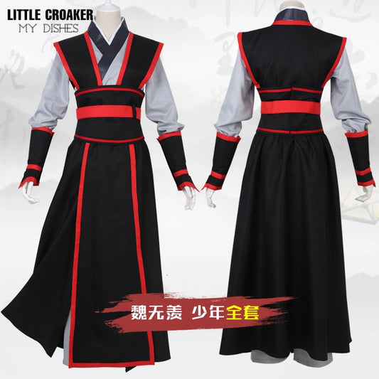 Disfraz de cosplay inspirado en Wei Wuxian - Traje de rol de anime Grandmaster of Demonic Cultivation para hombres