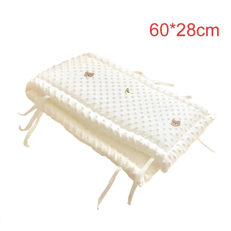 Parachoques de cuna de dibujos animados – Protector suave anticolisión para cunas de recién nacidos y ropa de cama infantil
