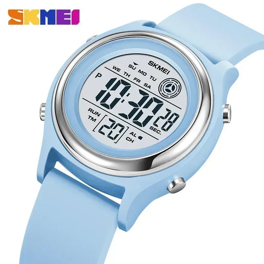 Reloj deportivo digital SKMEI 2094 impermeable y resistente a los golpes (cronómetro de cuenta atrás de lujo para mujer)