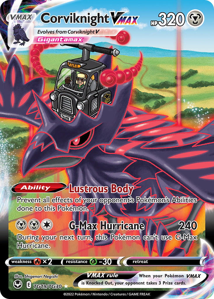 Corviknight VMAX 2022 Silver Tempest Silver Tempest #TG19/TG30 Casi Nuevo