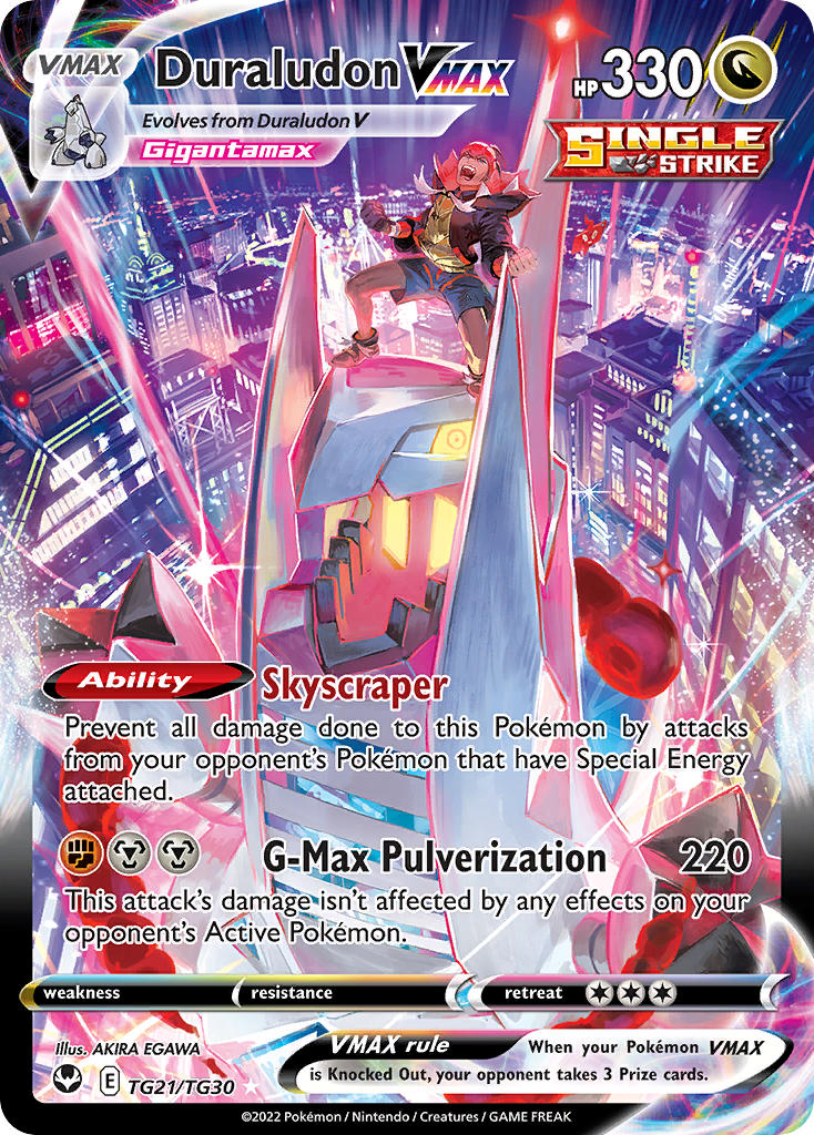 Duraludon VMAX #TG21/TG30 Silver Tempest 2022 Casi Nuevo