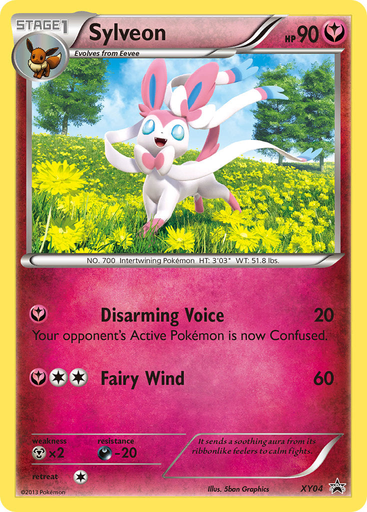 Sylveon 2014 XY Black Star Promo XY Black Star Promo #XY04 Jugado Moderadamente