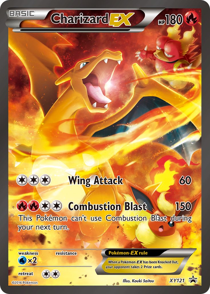 Charizard EX #XY121 XY Black Star Promo 2016 Lightly Played