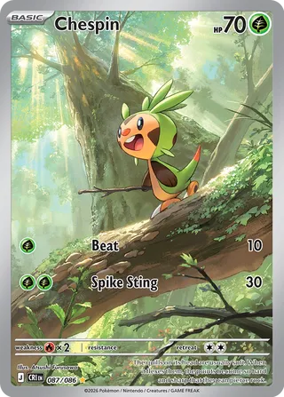 Chespin #087/086 Chaos Rising Near Mint