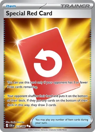 Special Red Card #113/086 Chaos Rising Near Mint