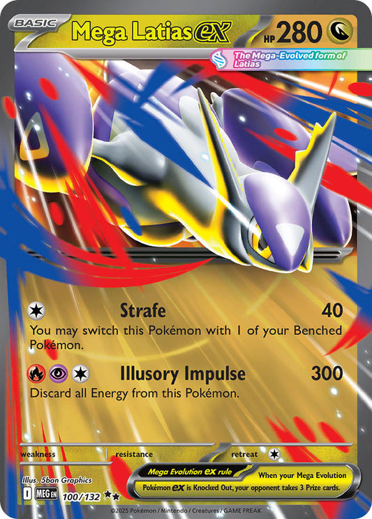 Méga Latias ex #100/132 Méga Évolution 2025 Quasi neuf
