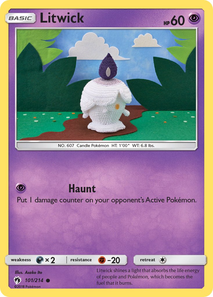 Litwick #101/214 Truenos Perdidos 2018 Casi Nuevo
