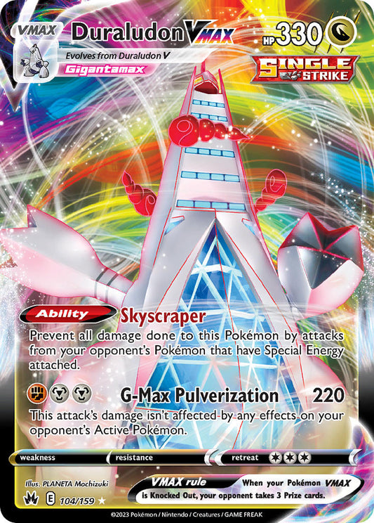 Duraludon VMAX #104/159 Zénith Suprême 2023 État quasi neuf