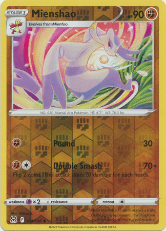 Mienshao #104/196 Origen Perdido 2022 Casi Nuevo