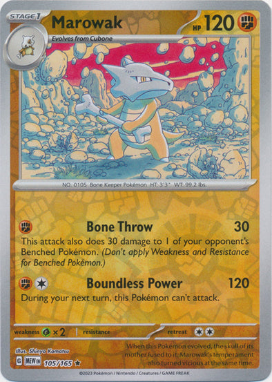 Marowak 2023 151 151 #105/165 Comme neuf