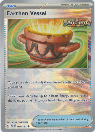 Earthen Vessel 2025 Prismatic Evolutions Prismatic Evolutions #106/131 Near Mint