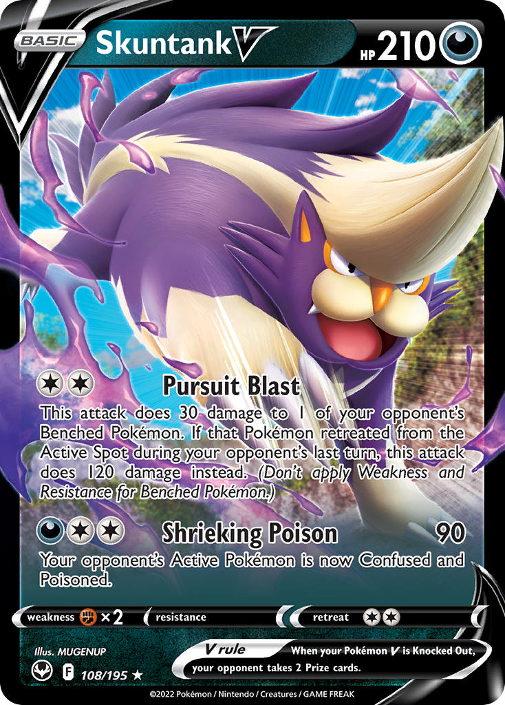 Skuntank V #108/195 Tempestad Plateada 2022 Casi Nuevo