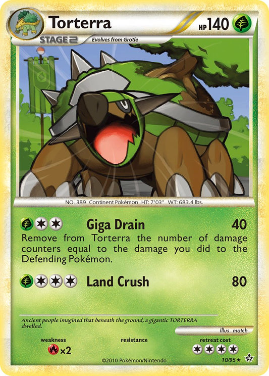 Torterra 2010 Unleashed Unleashed #10/95 Jugado ligeramente