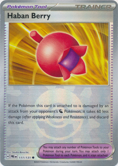 Haban Berry 2025 Prismatic Evolutions Prismatic Evolutions #111/131 Casi Nuevo