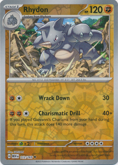 Rhydon 2023 151 151 #112/165 Casi Nuevo
