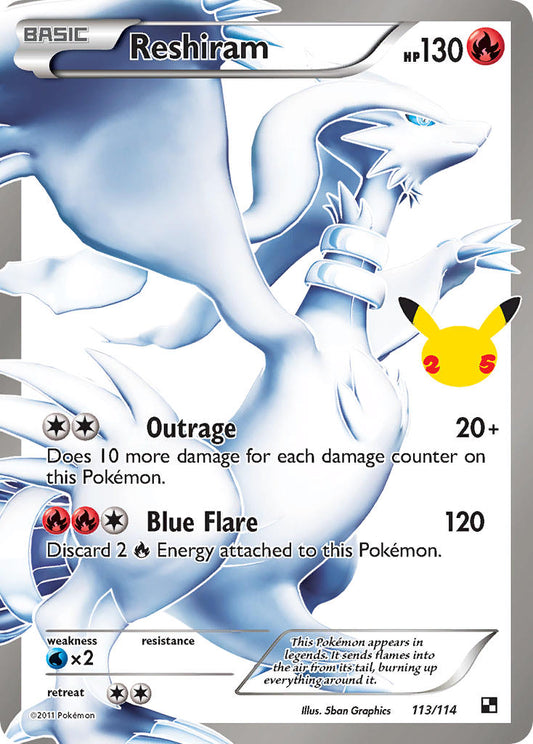 Reshiram #113/114 Celebrations 2021 Near Mint