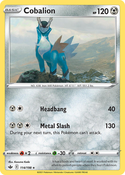 Cobalion #114/198 Reinado Helado 2021 Casi Nuevo