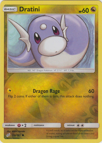 Dratini 2019 Team Up Team Up #116/181 Casi Nuevo