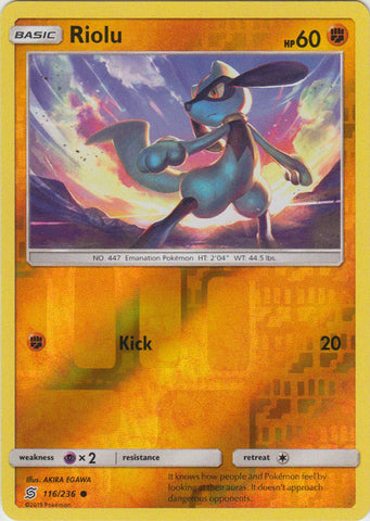Riolu 2019 Unified Minds Unified Minds #116/236 Near Mint