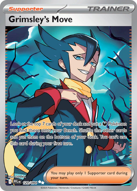 Grimsley's Move #120/094 Llamas Fantasmales 2025 Casi Nuevo