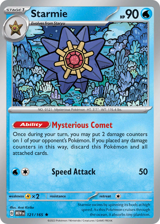 Starmie 2023 151 151 #121/165 État quasi neuf