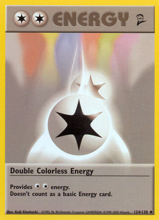 Double Colorless Energy 2000 Base Set 2 #124/130 Trading Card Near Mint