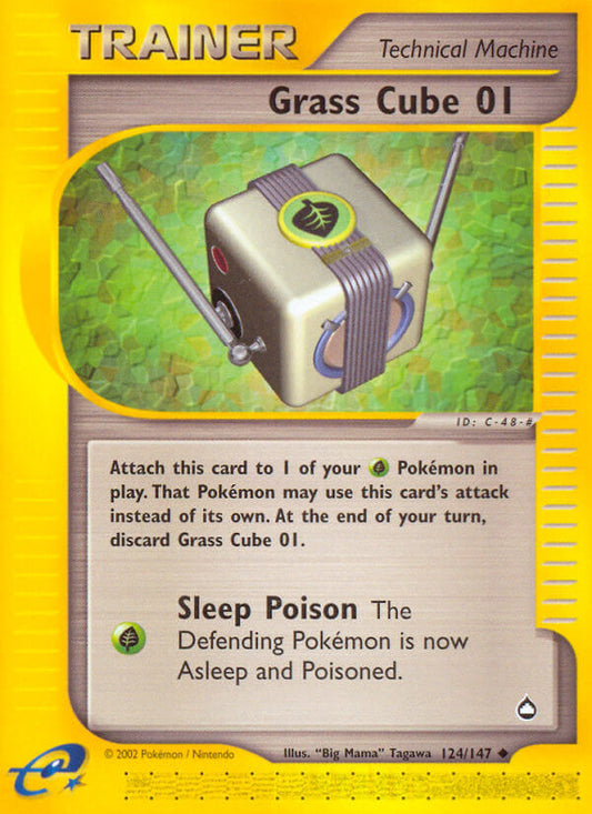 Grass Cube 01 2003 Aquapolis #124/147 Trading Card Moderately Played