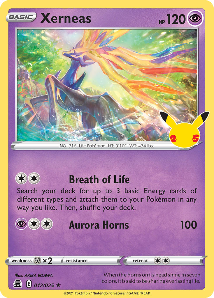 Xerneas 2021 Celebrations Celebrations #012/025 Near Mint