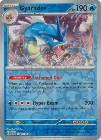 Gyarados 2023 151 151 #130/165 État quasi neuf