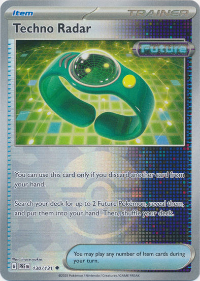 Techno Radar 2025 Evoluciones Prismáticas Evoluciones Prismáticas #130/131 Casi Nuevo