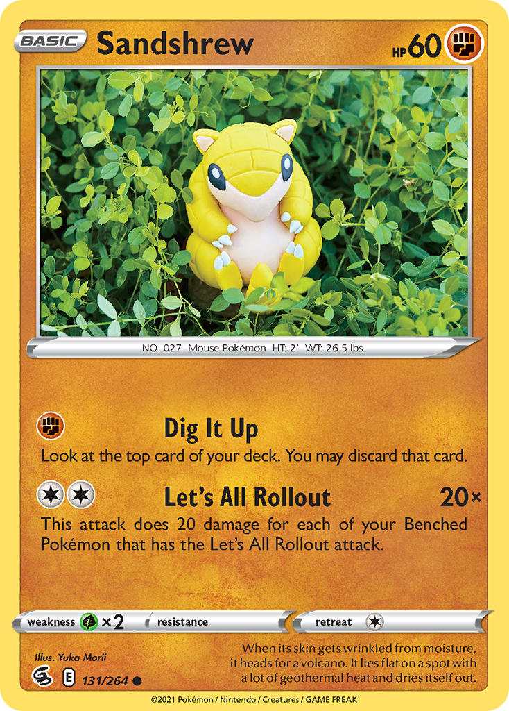 Sandshrew #131/264 Fusion Strike 2021 Near Mint