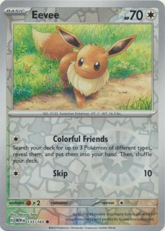 Eevee 2023 151 151 #133/165 Casi Nuevo