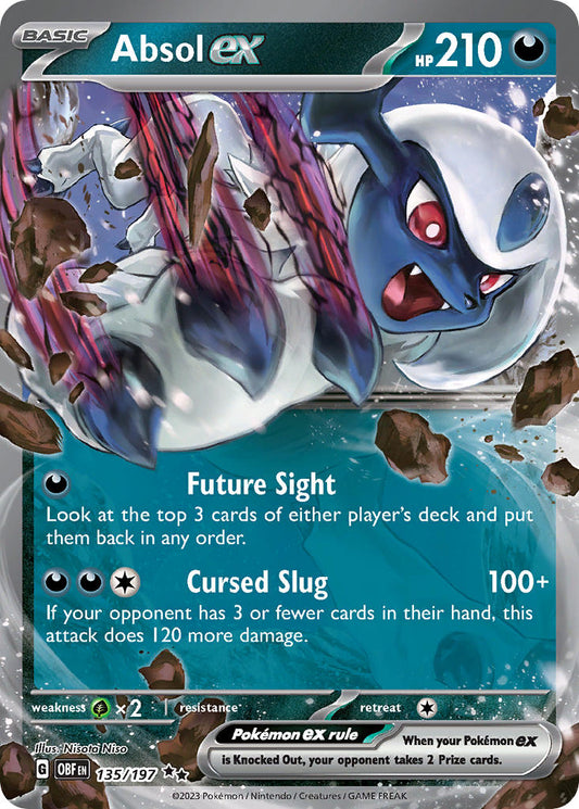 Absol ex #135/197 Flammes Obsidiennes 2023 Quasi neuf