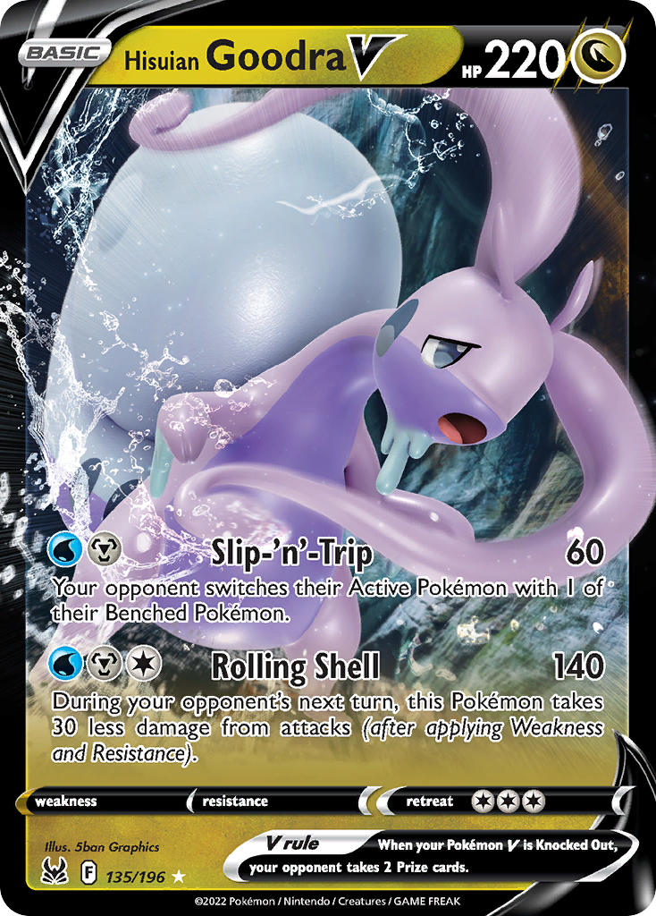 Goodra de Hisui V #135/196 Origen Perdido 2022 Casi Nuevo