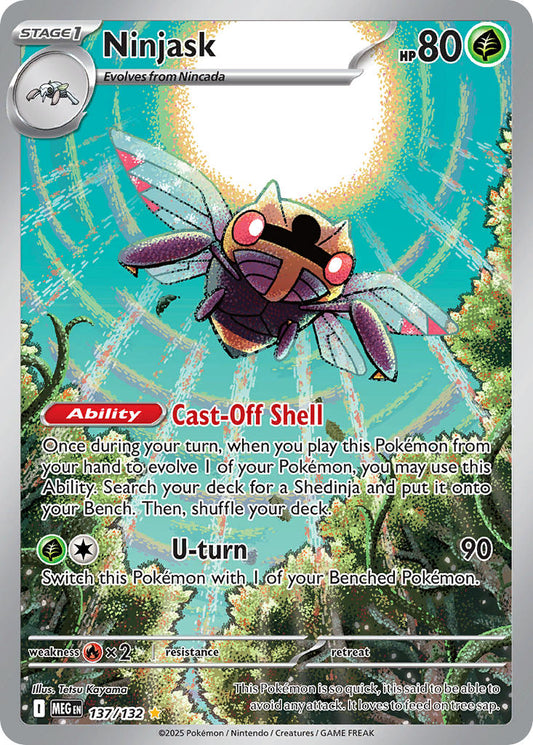 Ninjask 2025 Mega Evolución Mega Evolución #137/132 Casi Nuevo