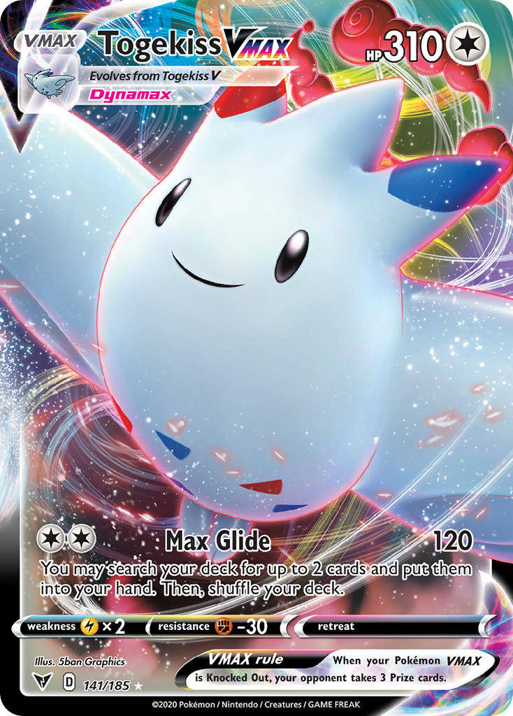 Togekiss VMAX #141/185 Vivid Voltage 2020 Near Mint