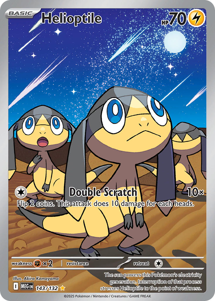 Helioptile #143/132 Mega Evolution 2025 Near Mint
