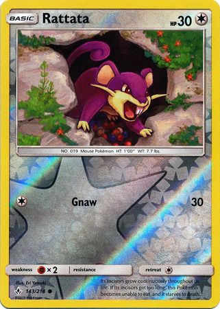 Rattata 2019 Unbroken Bonds Unbroken Bonds #143/214 Near Mint