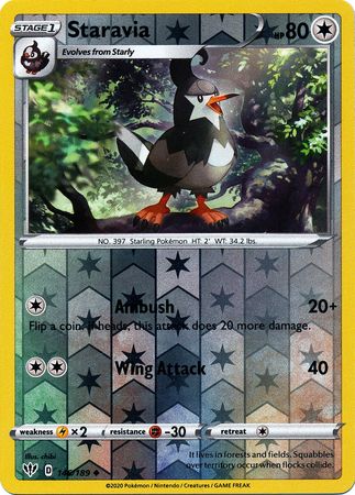 Staravia #146/189 Oscuridad Incandescente 2020 Casi Nuevo