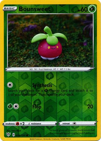 Bounsweet 2020 Flammes Jumelles Flammes Jumelles #014/189 Proche Neuf