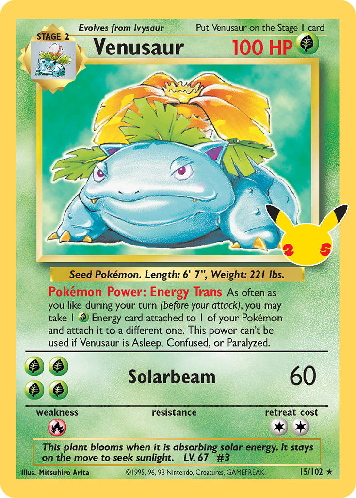 Venusaur 2021 Celebrations Celebrations #15/102 Near Mint