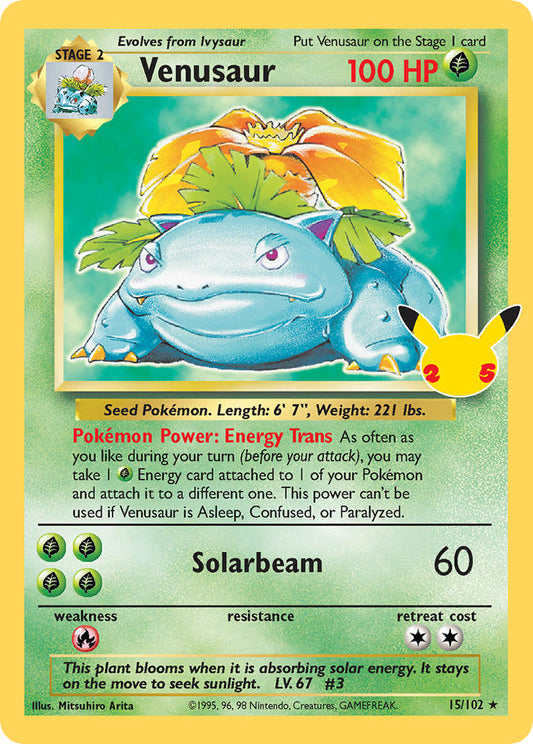 Venusaur 2021 Celebraciones Celebraciones #15/102 Casi Nuevo