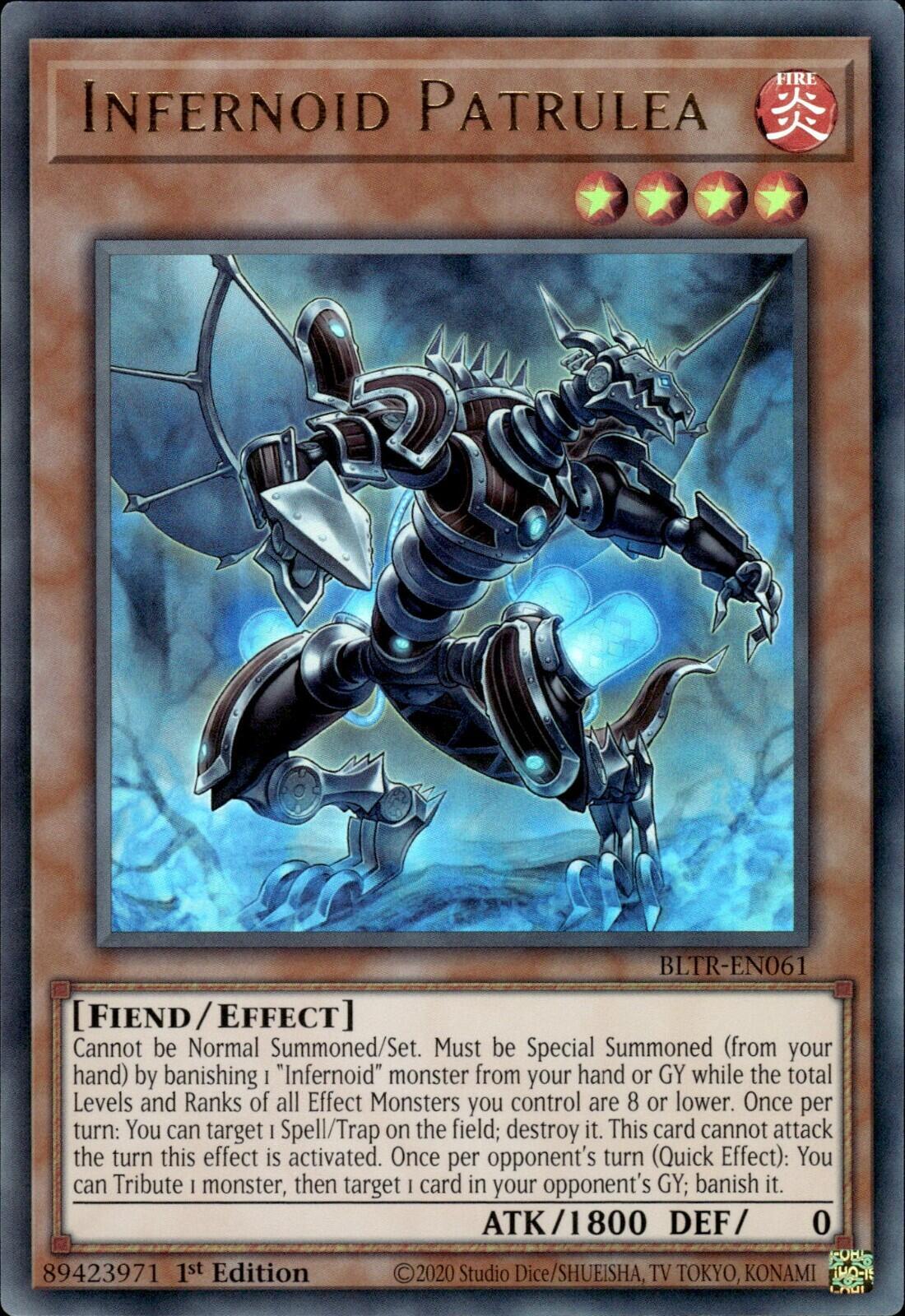 Infernoid Patrulea BLTR-EN061 YuGiOh Battles of Legend: Terminal Revenge NM