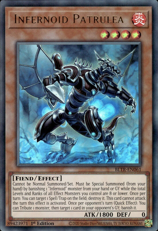 Infernoid Patrulea BLTR-EN061 YuGiOh Battles of Legend: Terminal Revenge NM