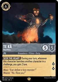Te Ka - Heartless #192 Lorcana First Chapter - NM