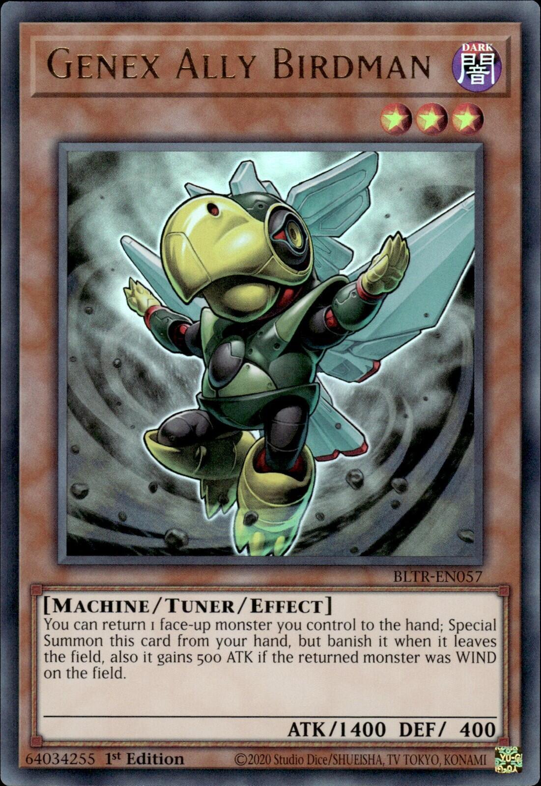 Genex Ally Birdman BLTR-EN057 YuGiOh Battles of Legend: Terminal Revenge NM