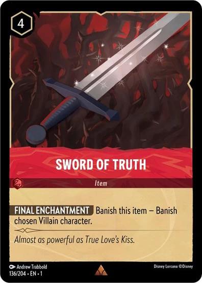 Sword of Truth [Foil] #136 Lorcana First Chapter - NM