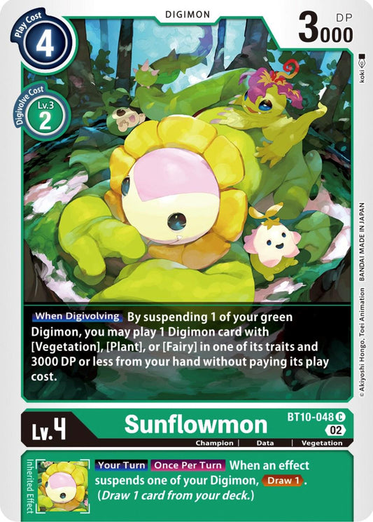 Sunflowmon #BT10-048 Digimon Xros Encounter - NM